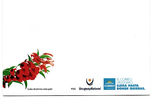 Flor de Ceibo - Logo de Correo Uruguayo y Uruguay Natural