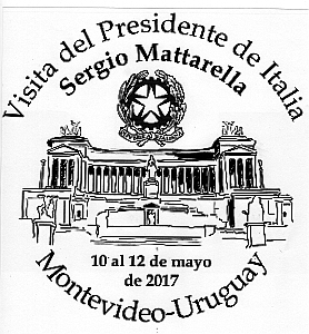 Ilustración del edificio del parlamento italiano sobre el que aparece el escudo del país. Arriba se lee 