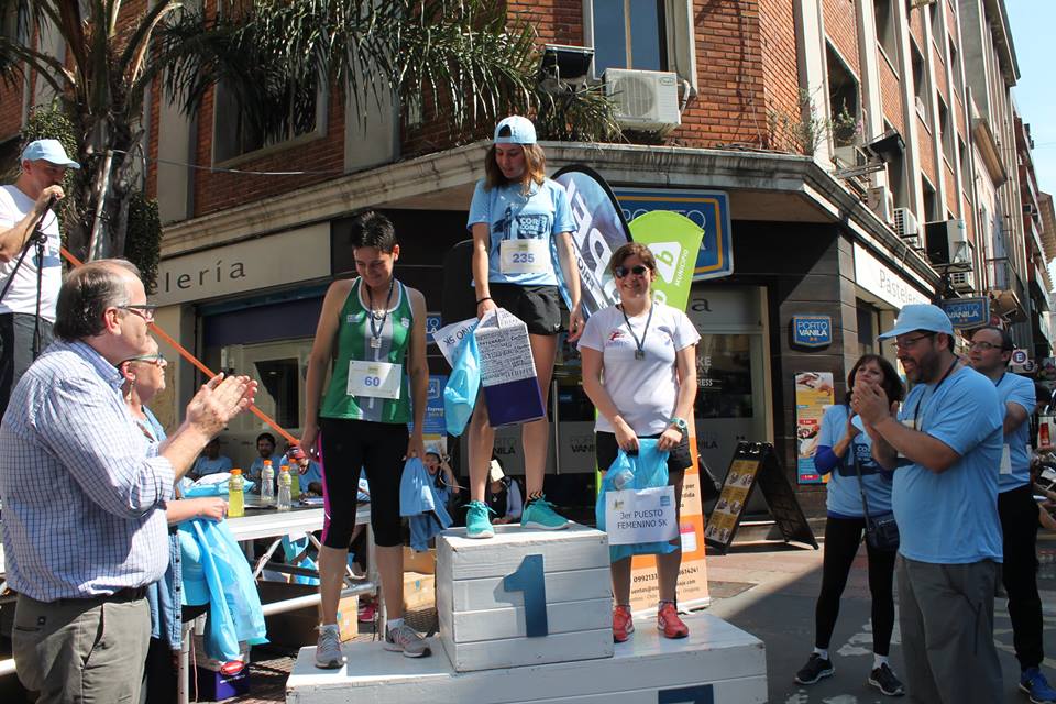 Podio femenino de la 10K.