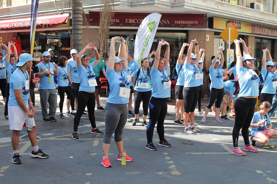 Calentamiento previo con Nat Zumba.