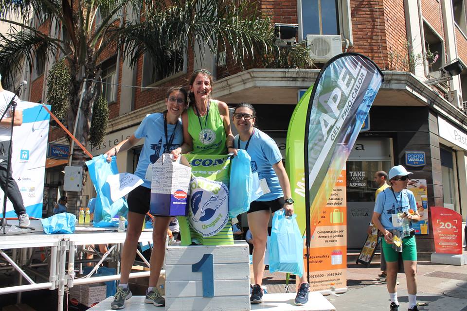 Podio femenino de la 10K.